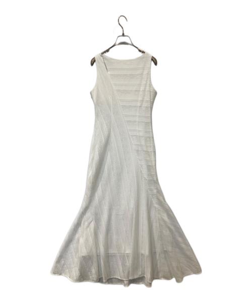 anuans（アニュアンス）anuans (アニュアンス) ジオメトリックレースパネルワンピース 1525230188 ホワイト サイズ:Mの古着・服飾アイテム