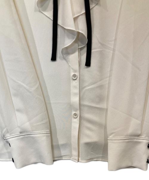 ANAYI（アナイ）ANAYI (アナイ) ジョーゼットラッフルボウタイブラウス 10232713070 アイボリー サイズ:38の古着・服飾アイテム