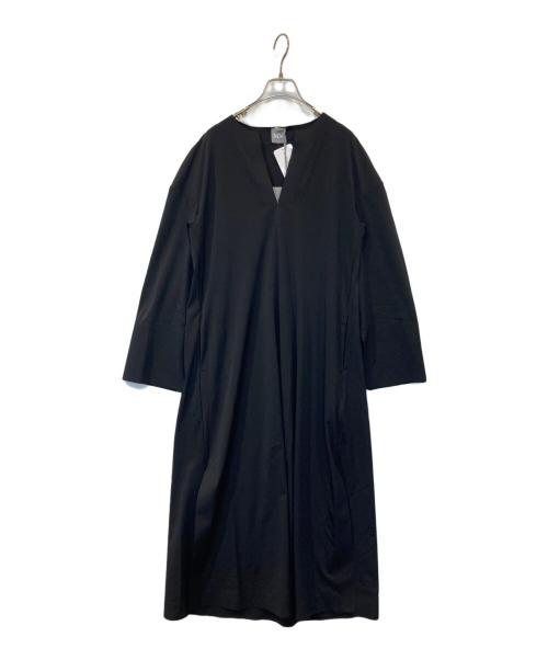 MM by MaxMara（エムエム バイ マックスマーラ）MM by MaxMara (エムエム バイ マックスマーラ) ナイロン混ワンピース 6621065706 ブラック サイズ:XS 未使用品の古着・服飾アイテム