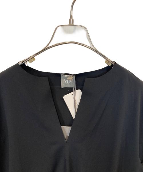 MM by MaxMara（エムエム バイ マックスマーラ）MM by MaxMara (エムエム バイ マックスマーラ) ナイロン混ワンピース 6621065706 ブラック サイズ:XS 未使用品の古着・服飾アイテム