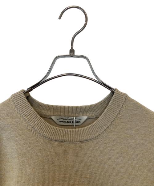 TORRAZZO DONNA（トラッゾドンナ）TORRAZZO DONNA (トラッゾドンナ) Tulle Cami One-piece × Knit One-piece 6258-507 ワンピース ベージュ サイズ:FREE 未使用品の古着・服飾アイテム