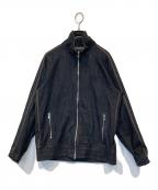 Needles×nubianニードルズ×ヌビアン）の古着「トラックジャケット 8OZ DENIM 0T1583」｜ブラック