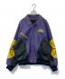 Aerial ASSAULT（エアリアルアサルト）の古着「パッチワークレザーブルゾン」｜パープル×イエロー