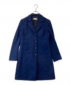 RED VALENTINOレッドヴァレンティノ）の古着「ポケットリボンチェスターコート CR337405-V11210R」｜ネイビー