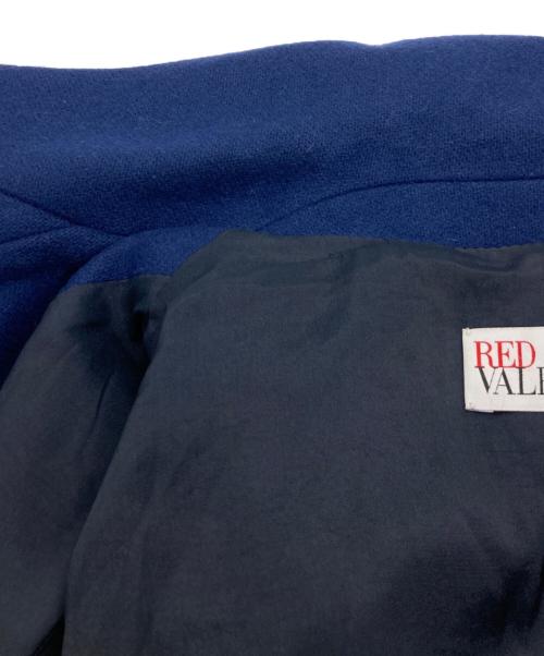 RED VALENTINO（レッドヴァレンティノ）RED VALENTINO (レッドヴァレンティノ) ポケットリボンチェスターコート CR337405-V11210R ネイビー サイズ:42の古着・服飾アイテム