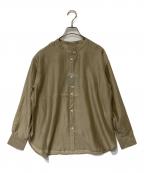 kurashi&trips publishingクラシアンドトリップス パブリッシング）の古着「シアーバンドカラーシャツ」｜ベージュ