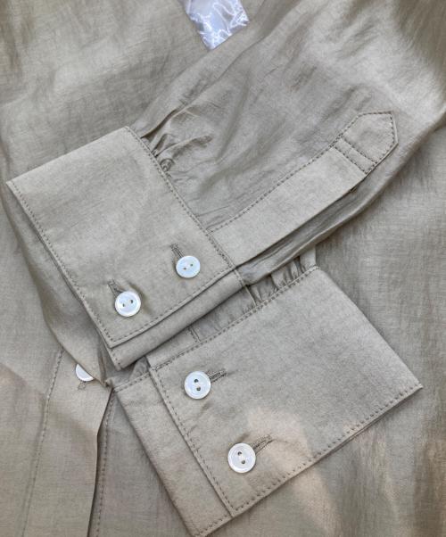 kurashi&trips publishing（クラシアンドトリップス パブリッシング）kurashi&trips publishing (クラシアンドトリップス パブリッシング) シアーバンドカラーシャツ ベージュ サイズ:FREEの古着・服飾アイテム