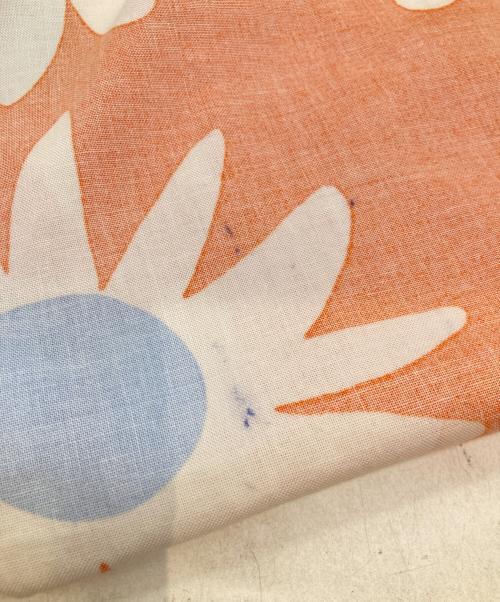 marimekko（マリメッコ）marimekko (マリメッコ) 花柄トートバッグ FI-00880 オレンジの古着・服飾アイテム