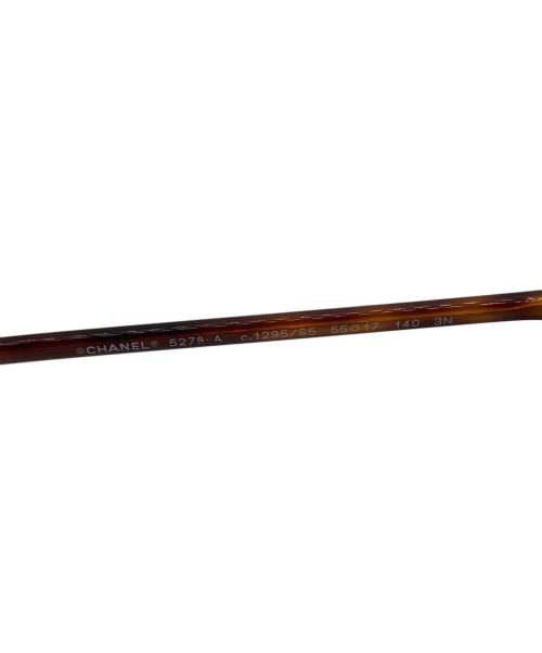 CHANEL（シャネル）CHANEL (シャネル) サングラス BC17558288 5278-A　 ブラウン サイズ:SIZE 55□17 140の古着・服飾アイテム
