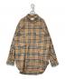 BURBERRY LONDON（バーバリーロンドン）の古着「ヴィンテージノバチェック ストレッチコットン オーバーサイズシャツ　THTHAGAR129SAM  8022285」｜ブラウン