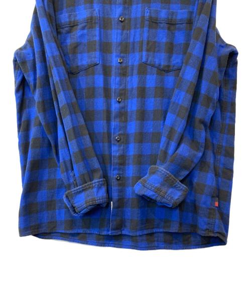 WOOLRICH（ウールリッチ）WOOLRICH (ウールリッチ) チェックシャツ ブルー×ブラック サイズ:Mの古着・服飾アイテム