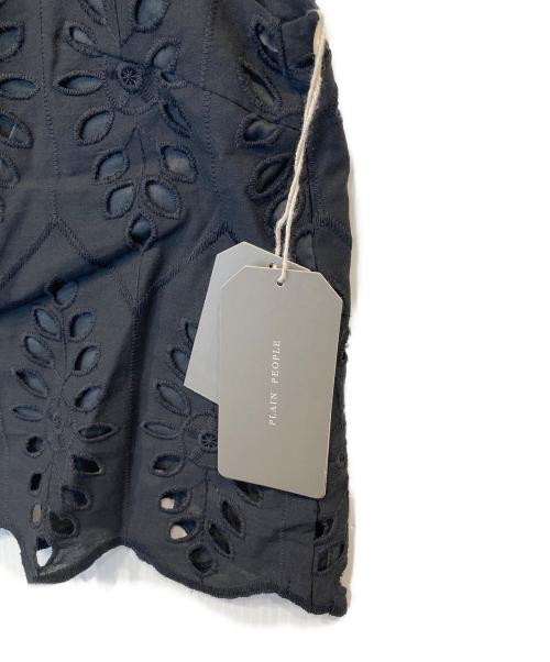 PLAIN PEOPLE（プレインピープル）PLAIN PEOPLE (プレインピープル) カットワークレースプルオーバー 	A1541FB 406 ブラック サイズ:9 未使用品の古着・服飾アイテム