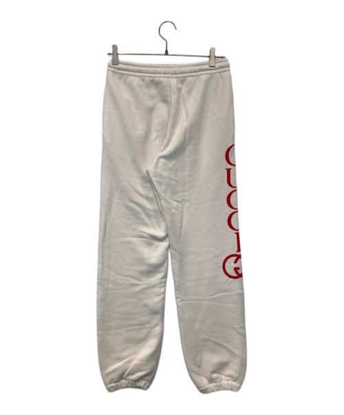 GUCCI（グッチ）GUCCI (グッチ) ロゴスウェットパンツ 539091-X3Q27 アイボリー サイズ:Sの古着・服飾アイテム