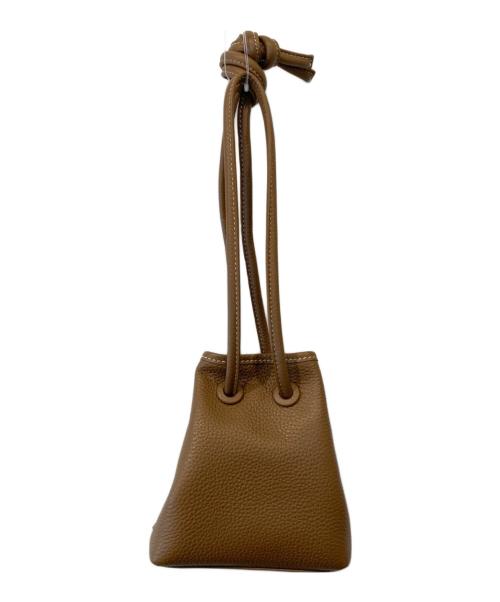 VASIC（ヴァジック）VASIC (ヴァジック) 巾着バッグ ブラウンの古着・服飾アイテム