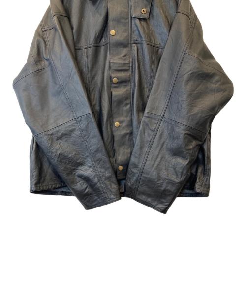 yoused（ユーズド）yoused (ユーズド) Leather Drivers JKT ブラック サイズ:1の古着・服飾アイテム