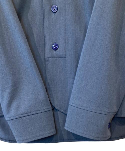 South2 West8（サウスツー ウエストエイト）south2 west8 (サウスツー ウエストエイト) ノーカラーシャツ KP837 ブルー サイズ:XSの古着・服飾アイテム