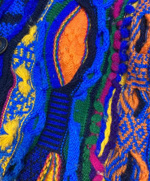 Coogi（クージー）Coogi (クージー) 3Dニットカーディガン マルチカラー サイズ:SSの古着・服飾アイテム