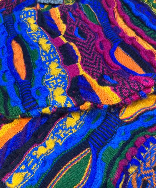 Coogi（クージー）Coogi (クージー) 3Dニットカーディガン マルチカラー サイズ:SSの古着・服飾アイテム