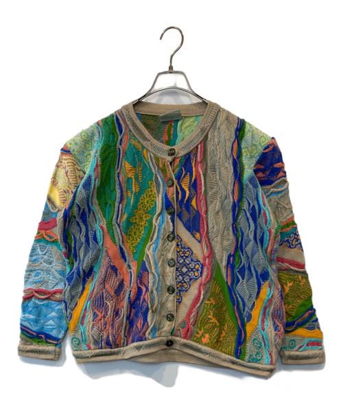 Coogi（クージー）Coogi (クージー) 3Dニットカーディガン ベージュ サイズ:SSの古着・服飾アイテム