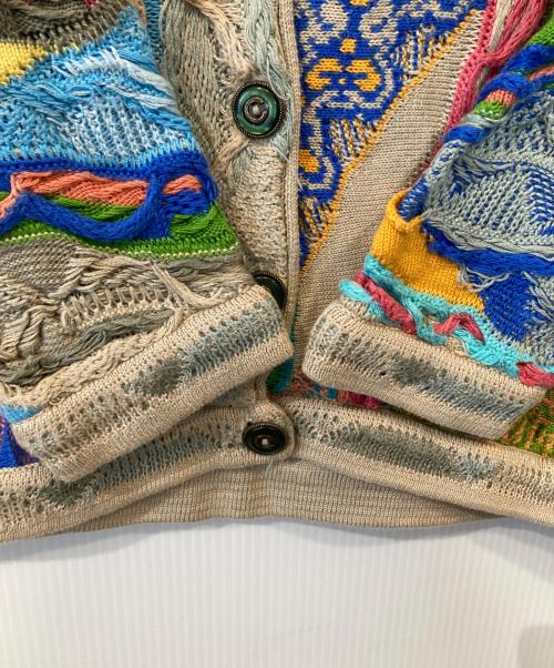 Coogi（クージー）Coogi (クージー) 3Dニットカーディガン ベージュ サイズ:SSの古着・服飾アイテム
