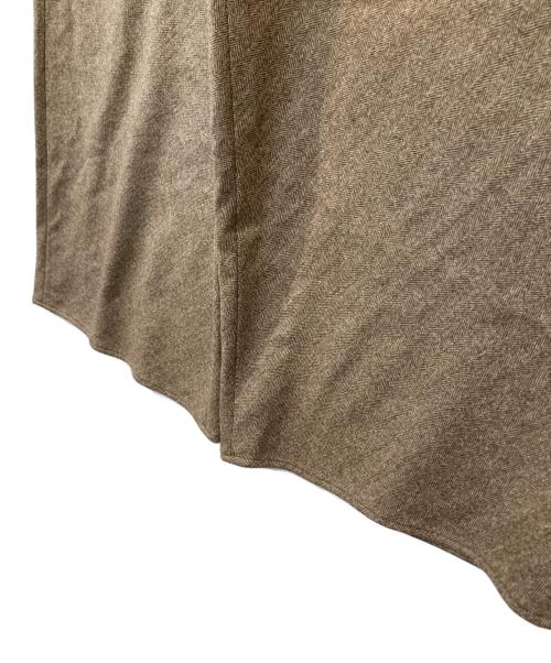 GALERIE VIE（ギャルリーヴィー）GALERIE VIE (ギャルリーヴィー) ウールツイル セミワイドパンツ ブラウン サイズ:36 未使用品の古着・服飾アイテム