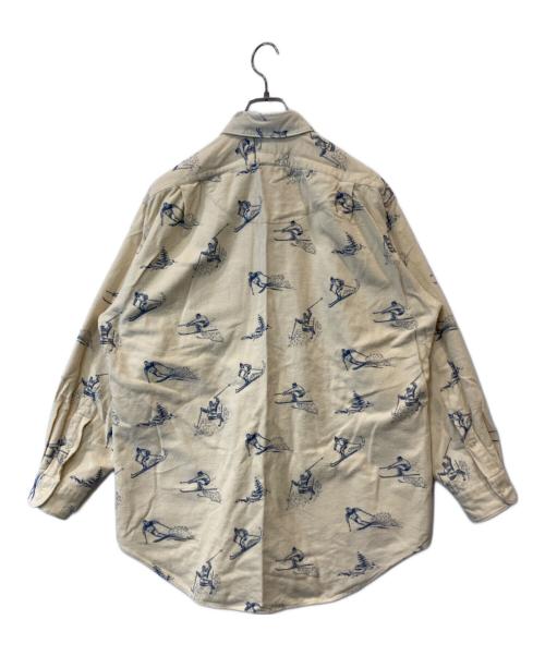 POLO RALPH LAUREN（ポロ・ラルフローレン）POLO RALPH LAUREN (ポロ・ラルフローレン) MARLO スキー柄シャモアクロスシャツ イエロー サイズ:Mの古着・服飾アイテム