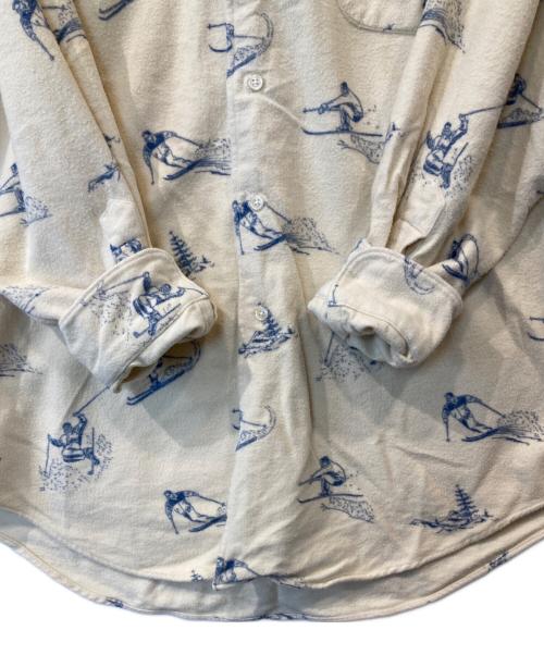 POLO RALPH LAUREN（ポロ・ラルフローレン）POLO RALPH LAUREN (ポロ・ラルフローレン) MARLO スキー柄シャモアクロスシャツ イエロー サイズ:Mの古着・服飾アイテム
