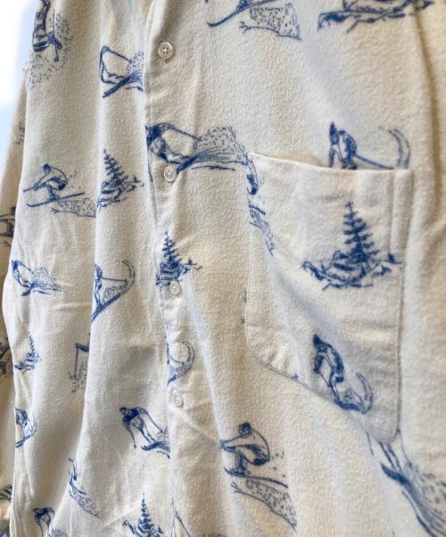 POLO RALPH LAUREN（ポロ・ラルフローレン）POLO RALPH LAUREN (ポロ・ラルフローレン) MARLO スキー柄シャモアクロスシャツ イエロー サイズ:Mの古着・服飾アイテム