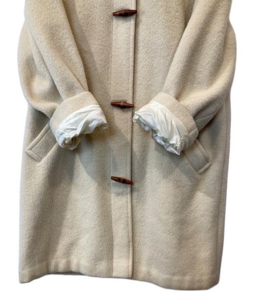 L.L.Bean（エルエルビーン）L.L.Bean (エルエルビーン) 裏地チェックダッフルコート アイボリー サイズ:不明の古着・服飾アイテム