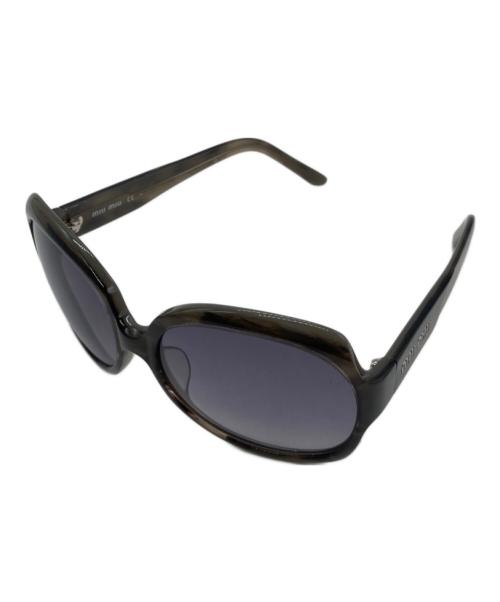 MIU MIU（ミュウミュウ）MIU MIU (ミュウミュウ) サングラス v ブラック サイズ:59□16の古着・服飾アイテム