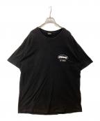 stussyステューシー）の古着「プリントTシャツ」｜ブラック