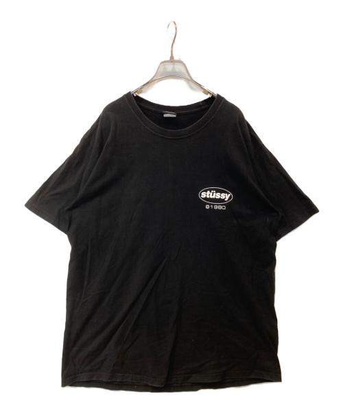 stussy（ステューシー）stussy (ステューシー) プリントTシャツ ブラック サイズ:Lの古着・服飾アイテム