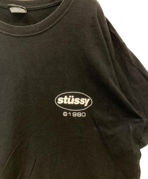 stussy（ステューシー）stussy (ステューシー) プリントTシャツ ブラック サイズ:Lの古着・服飾アイテム