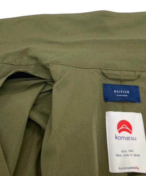 EDIFICE（エディフィス）EDIFICE (エディフィス) KOMATSU STRETCH ステンカラーコート カーキ サイズ:46の古着・服飾アイテム