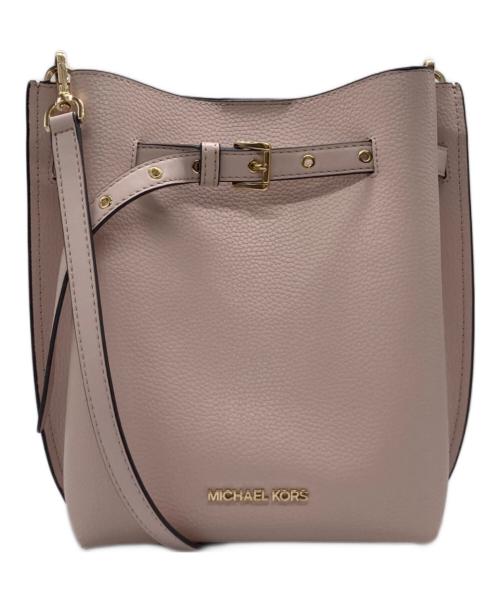 MICHAEL KORS（マイケルコース）MICHAEL KORS (マイケル・コース) 巾着ショルダーバッグ ピンクの古着・服飾アイテム