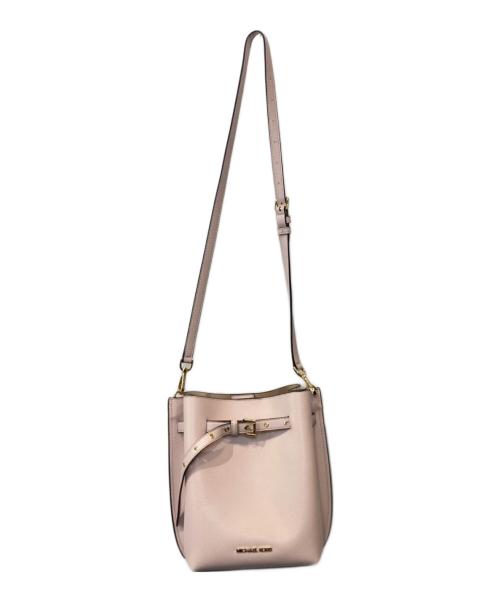 MICHAEL KORS（マイケルコース）MICHAEL KORS (マイケル・コース) 巾着ショルダーバッグ ピンクの古着・服飾アイテム