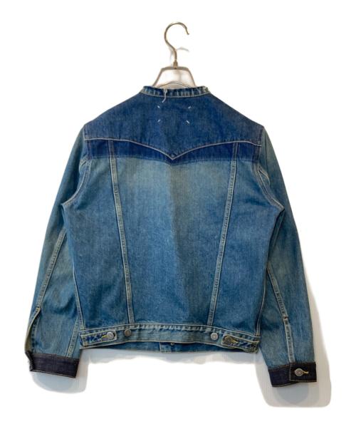 Maison Margiela 1（メゾンマルジェラ 1）Maison Margiela 1 (メゾンマルジェラ 1) ノーカラーデニムジャケット　S51AM0467 S30561 インディゴ サイズ:42の古着・服飾アイテム