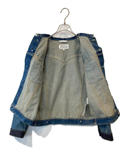 Maison Margiela 1（メゾンマルジェラ 1）Maison Margiela 1 (メゾンマルジェラ 1) ノーカラーデニムジャケット　S51AM0467 S30561 インディゴ サイズ:42の古着・服飾アイテム
