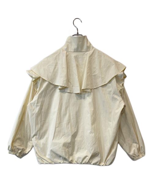 KASTANE（カスタネ）KASTANE (カスタネ) フリルナイロンブルゾン イエロー サイズ:FREEの古着・服飾アイテム
