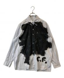 CAMIEL FORTGENS（カミエルフォートヘンス）の古着「オーバーサイズシャツ」｜ブルー×ホワイト