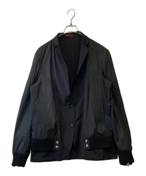 DIESEL（ディーゼル）DIESEL (ディーゼル) リバーシブルテーラードジャケット ブラック サイズ:48の古着・服飾アイテム