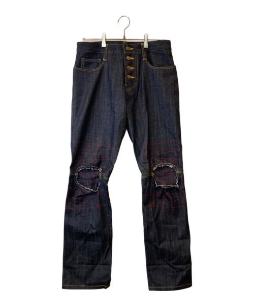 NEMETH（ネメス）Nemeth (ネメス) ニーステッチデニムパンツ RL20 インディゴ サイズ:Lの古着・服飾アイテム