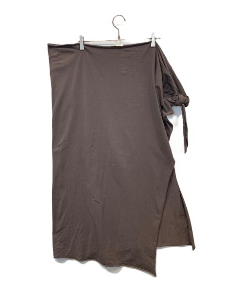STUDIO DOE（スタジオドゥ）Studio Doe (スタジオドゥ) ラップスカート グレー サイズ:Sの古着・服飾アイテム