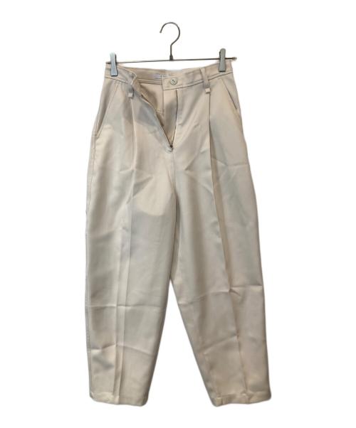 ETRE TOKYO（エトレトウキョウ）ETRE TOKYO (エトレトウキョウ) タックパンツ　1223420009-0 アイボリー サイズ:Sの古着・服飾アイテム