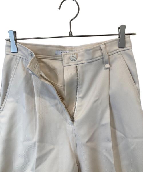 ETRE TOKYO（エトレトウキョウ）ETRE TOKYO (エトレトウキョウ) タックパンツ　1223420009-0 アイボリー サイズ:Sの古着・服飾アイテム