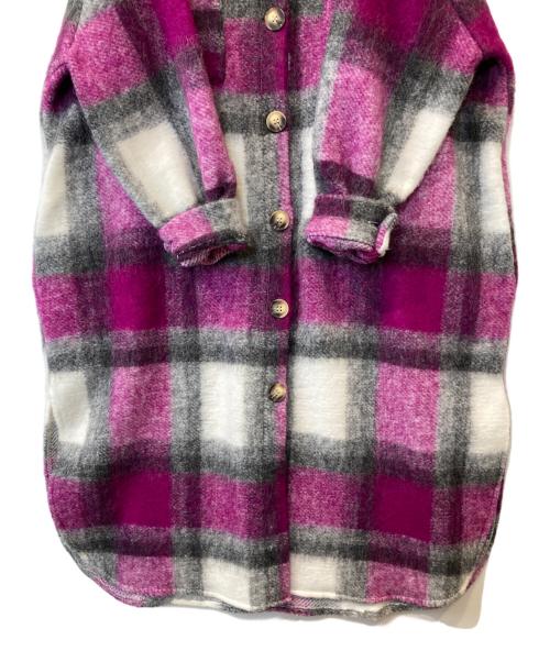 MODE FOURRURE（モードフルーレ）MODE FOURRURE (モードフルーレ) ステンカラーコート　ML-9215 ピンク サイズ:FREE 未使用品の古着・服飾アイテム