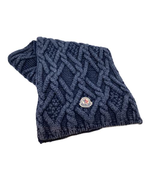 MONCLER（モンクレール）MONCLER (モンクレール) SCIARPA ケーブルニットマフラー B20910008000 04629 ネイビーの古着・服飾アイテム