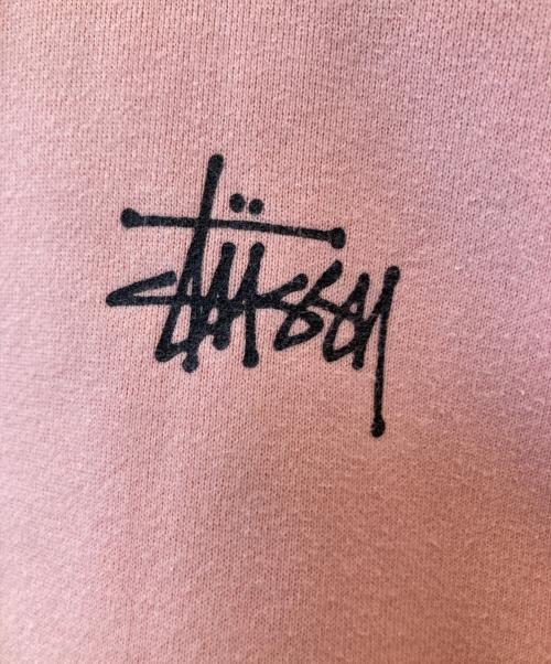 stussy（ステューシー）stussy (ステューシー) スウェットパーカー　Z4000SAS17 ピンク サイズ:Mの古着・服飾アイテム