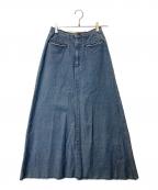 Hysteric Glamourヒステリックグラマー）の古着「バックレーズアップデニムスカート」｜インディゴ