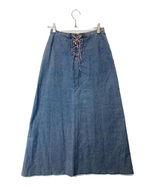 Hysteric Glamour（ヒステリックグラマー）Hysteric Glamour (ヒステリックグラマー) バックレーズアップデニムスカート インディゴ サイズ:表示がないため不明の古着・服飾アイテム